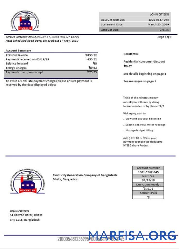 Downloadable Bangladesh Electricity Generation Company of Bangladesh example